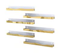 Espositore acrilico galleggiante per smalto per unghie da 15 pollici, 6 pezzi, colore argento specchiato, adatto per saloni, rivenditori, uso domestico - scaffale per libri per bambini, inchiostro per