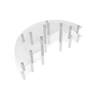 Espositore Acrilico Trasparente, 3 Strati Cupcake Espositori Alzate Passo Display Stand Gioielli Mostra Strumenti Rossetto Vetrina Organizzatori Profumi Vetrine Smalto Unghie Alzata Riser Scaffale