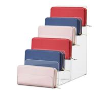 Espositore acrilico trasparente 6 livelli per portafogli gioielli occhiali da so