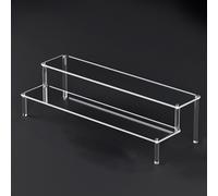 Espositore acrilico trasparente elegante per organizzazione gioielli e profumi