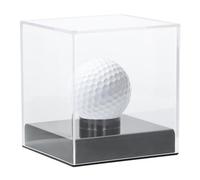 Espositore acrilico trasparente, Scatola vetrina pallina da golf, Palla da golf in un foro, Supporto quadrato cubo per pallavolo, Baseball, Palla da tennis
