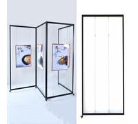 Espositore artistico in alluminio, 8 pezzi, cavalletto pubblicitario per matrimoni e mostre, 100 x 220 cm, supporto portatile per cartelli perfetti per poster e promozioni