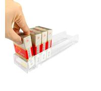Espositore automatico for negozio, espositore for espositori, spingitori for espositori, divisori for vassoio, for negozio di mercato, organizzatore for lattine di soda da 10 pezzi (Color : Wide, Si
