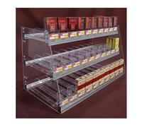 Espositore automatico per sigarette, da parete e da bancone, ideale per vaporizzatori e sigarette, elegante vetrina commerciale (67,5 x 28,4 x 36 cm)
