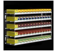 Espositore automatico per sigarette e tabacco, montaggio a parete/scrivania, 4 ripiani, 10 colonne