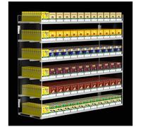 Espositore automatico per sigarette, espositore automatico per tabacco, montaggio a parete/scrivania, 4 ripiani, 10 colonne, per negozi al dettaglio