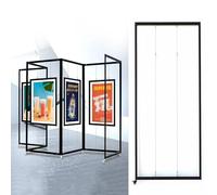 Espositore autoportante per esposizioni artistiche, per marketing commerciale, supporto per pittura per matrimoni e gallerie, pannello pubblicitario, 5 pezzi (80 x 180 cm)