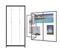 Espositore Autoportante Per Mostre D'arte,Cavalletto Pittura,Espositori Mobili,Supporto Portatile Per Poster,Scaffale Pubblicitario Pieghevole,Per Fiere Artigianali(1pcs,100 * 200cm/39.4 * 78.7in)