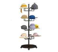 Espositore autoportante pesante per cappelli - Moderno supporto in metallo per parrucche e cappelli, supporto alto con ruote bloccabili, perfetto per vendita al dettaglio o uso domestico