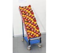 Espositore Bancarella Inclinabile Piano Singolo in Acciaio Inox X Fruttivendolo