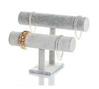 Espositore bracciali per gioielli orologi e con barra orizzontale a T elegante