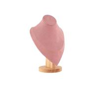 Espositore Busto Per Collane Espositore for gioielli con busto di manichino in legno massello, modello ritratto, pendente for collo(M 23 * 16.7 * 10.5cm)