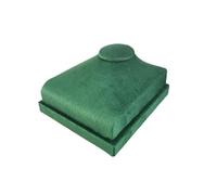 Espositore Busto Per Collane Espositore for gioielli con pendente e collana, modello ritratto al collo, espositore for vetrine di gioiellerie(Green Velvet)