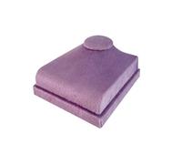 Espositore Busto Per Collane Espositore for gioielli con pendente e collana, modello ritratto al collo, espositore for vetrine di gioiellerie(Purple Velvet)