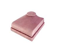 Espositore Busto Per Collane Espositore for gioielli con pendente e collana, modello ritratto al collo, espositore for vetrine di gioiellerie(Pink Velvet)