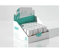 Espositore caricabatterie da Banco 20 pezzi 5pz USB A+A - 5pz Tipo-C - 10pz C+A