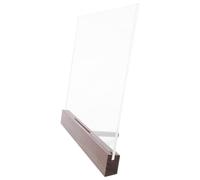 Espositore Certificati A4 in Acrilico Trasparente Base Trapezoidale | Doppia Visualizzazione, Stabilità, per Nome Tavolo e Menù, Eventi e Feste, Visibilità Ottimale