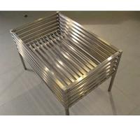 Espositore Cesta Bancarella Promozionale Acciaio Inox con Grata in Acciaio Inox