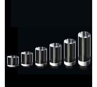 Espositore cilindrico rotondo trasparente, Espositori cilindrici in acrilico trasparenti, diametro 5 cm, confezione da 6, for oggetti da collezione(B)