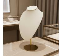 Espositore Collana in PU Elegante Busto Porta Collane PU Facile da Fotografare