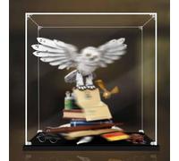 Espositore compatibile con Lego 76391 Hogwarts Hedwig Harry Potter, vetrina antipolvere (modelli in mattoncini non inclusi)(3mm)