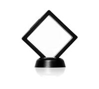 Espositore con cornice galleggiante in plastica 3D | Display nero for la medaglia del campione di gioielli della custodia del telefono: cornice mobile 3D