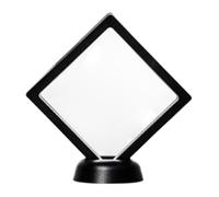Espositore con cornice galleggiante in plastica 3D | Display nero for la medaglia del campione di gioielli della custodia del telefono: cornice mobile 3D
