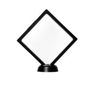 Espositore con cornice galleggiante in plastica 3D | Display nero for la medaglia del campione di gioielli della custodia del telefono: cornice mobile 3D