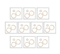 Espositore con cornice per monete - Portamonete Challenge da 10 pezzi | Vetrine Espositore per monete con cornice galleggiante per antiche, medaglie, gioielli, conchiglie, gemme, campioni, spil