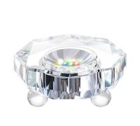 Espositore con luce a LED in una varietà di colori, supporto illuminato che cambia colore, piccolo LED per arte in cristallo 3D, decorazione per feste (ottagonale concavo)