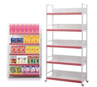 Espositore con ruote, organizer da cucina multistrato, design push-pull, carrello di rotolamento di grande capacità per riporre la farmacia
