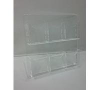 Espositore Contenitore da banco con base a L 6 tasche