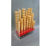 Espositore contenitore gelaterie da banco Porta coni gelato 18 fori