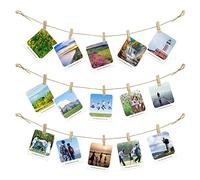 Espositore da appendere con 50 clip per foto, display murale per decorazioni immagini di Stra Stra, clip portafoto per appendere opere d'arte per bambini