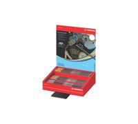 Espositore da banco 60 pennarelli Stabilo Pen 68 metallic - colori assortiti - 6
