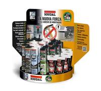ESPOSITORE DA BANCO 'FIX ALL VS T-REX' SOUDAL 24 pezzi