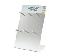 ESPOSITORE DA BANCO PER BATTERIE ACUSTICHE RAYOVAC IN PLEXIGLAS EAR BATTERY