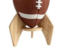 Espositore da basket - Supporto da scrivania in legno per tavolo | Mostra il tuo pallone da calcio | Espositore a 4 punti per garage, sala giochi, scaffale, scrivania, casa, appartamento