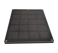 Espositore da collezione di pin - Organizer Clear Grid, scatola da montaggio a parete | 20 slot in acrilico resistente alla polvere con coperchio sicuro, valigetta in acrilico per distintivi smaltati