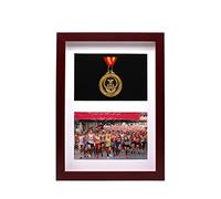 Espositore da collezione, scatola per medaglie in legno massello, armadietto per medaglie militari, scatola portaoggetti per maratona, perfetta per corsa, maratona, calcio,