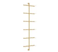 Espositore da negozio a parete, supporto metallico per pantofole, biancheria intima, custodie per cellulari e accessori; espositore sospeso con 16, 20, 24, 32, 36, 40, 48, 56 ganci(Gold,40x150CM)