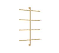 Espositore da negozio a parete, supporto metallico per pantofole, biancheria intima, custodie per cellulari e accessori; espositore sospeso con 16, 20, 24, 32, 36, 40, 48, 56 ganci(Gold,60x100CM)