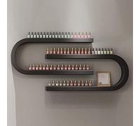 Espositore da parete a forma di U, organizer per profumi e oli essenziali in saloni e negozi di bellezza