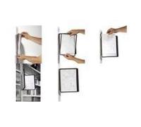 Espositore da parete DURABLE Supporto da parete Vario 5 pezzi. Magnete DIN A4 nero