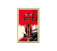 Espositore da parete per Le-go-o Technic per Fer-rari SF-24 F1 Car 42207 - Cornice espositiva compatibile per modelli F1 Supercar - Regalo per i fan L-e*g-o Technic - 80x50cm (solo tavola) (C, Light)
