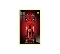 Espositore da parete per Le-go-o Technic per Fer-rari SF-24 F1 Car 42207 - Cornice espositiva compatibile per modelli F1 Supercar - Regalo per i fan L-e*g-o Technic - 80x50cm (solo tavola) (B,Light)
