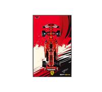 Espositore da parete per Le-go-o Technic per Fer-rari SF-24 F1 Car 42207 - Cornice espositiva compatibile per modelli F1 Supercar - Regalo per i fan L-e*g-o Technic - 80x50cm (solo tavola) (C,Besic)