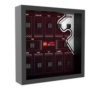 Espositore da parete per Lego 71049 F1 Mini Racing Car - Staffa a gancio per montaggio a parete per modelli di blocchi da costruzione - idea regalo (senza modello) (stile A - nero)