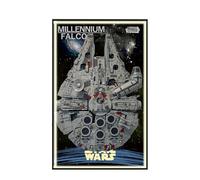 Espositore da parete per Lego 75192 Ultimate Millennium Falcon, supporto da parete per montaggio a parete, per auto da corsa, per appassionati di auto, 50 x 80 cm (75192 USB LED Light B)