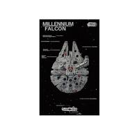 Espositore da parete per Lego 75375 Millennium Falcon, supporto da parete per montaggio a parete, cornice per montaggio a parete, set da costruzione per auto da corsa, regalo ideale per gli